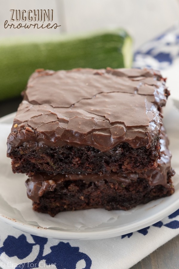  Photo Courtesy of crazy for crust- Sweets #5- Zucchini brownies 